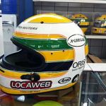 F1: Rubens Barrichello usa capacete em homenagem a Ayrton Senna