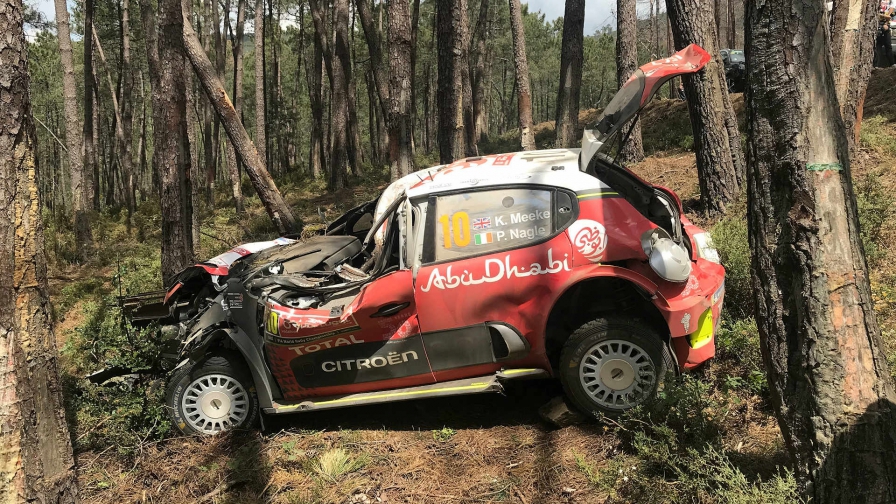 WRC: Após mais um violento acidente em Portugal, CitroÁ«n anuncia a saÁ­da Kris Meeke da temporada 2018