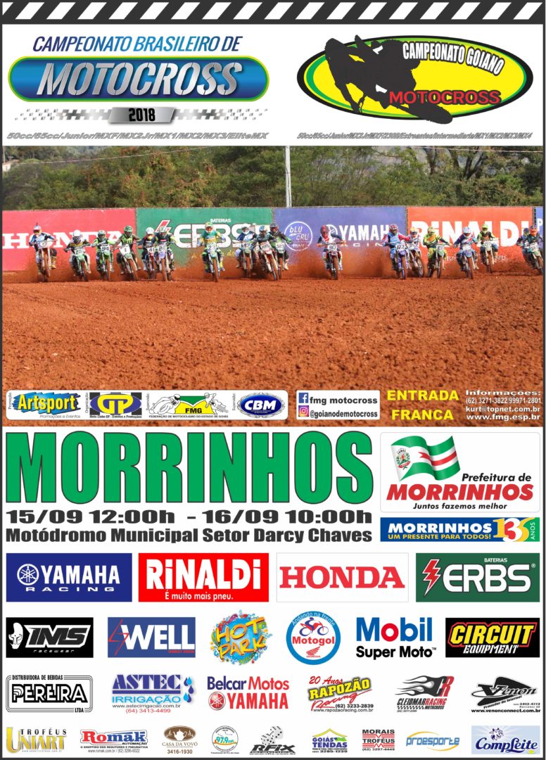 Goiano e Brasileiro de Motocross serão disputados em conjunto