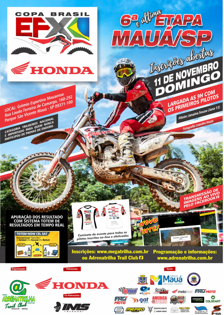 Mauá será palco da grande final da Copa EFX Brasil 2018