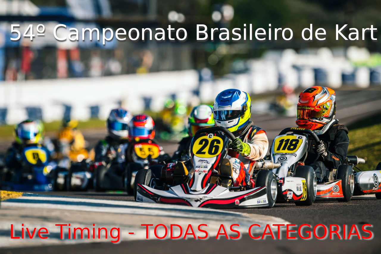🏁 🔴 AO VIVO – 54º Campeonato Brasileiro de Kart 2019 – Live Timing – #Kart