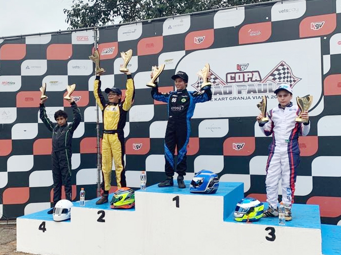 Pedro Lins terminou em 3Âº a rodada da Copa SÃ£o Paulo KGV