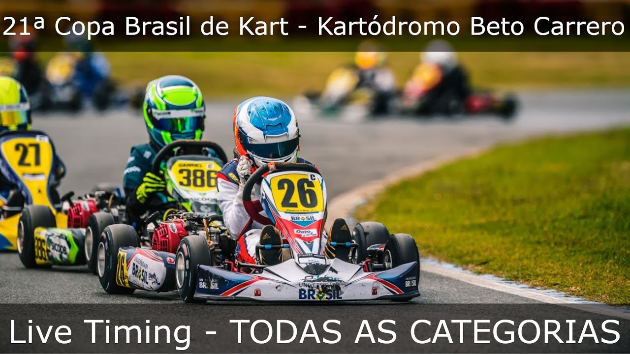 🏁 🔴 AO VIVO – 21ª Copa Brasil de Kart 2019 – Live Timing – 11/10/2019
