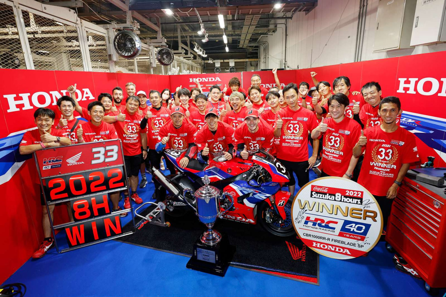 Team HRC vence 8 Horas de Suzuka por mais de uma volta e confirma 28ª vitória para a Honda