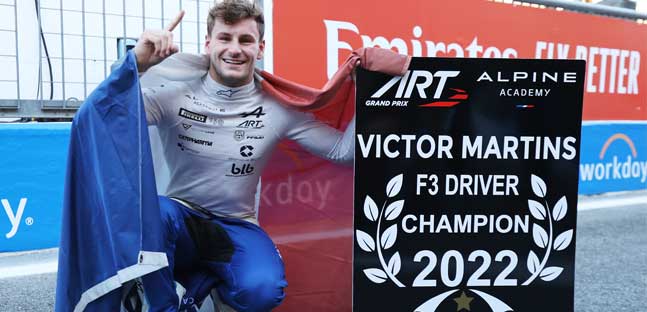 FIA Formula 3 Championship: Victor Martins é o Campeão de 2022