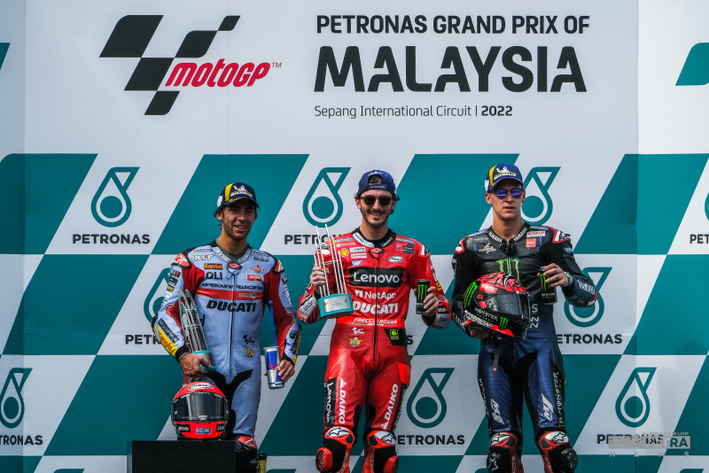 MotoGP: Francesco Bagnaia vence o GP da Malásia