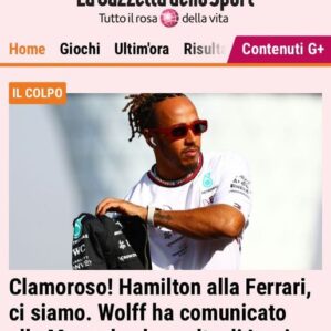 Fórmula-1: Jornal italiano confirma Lewis Hamilton na Ferrari em 2025