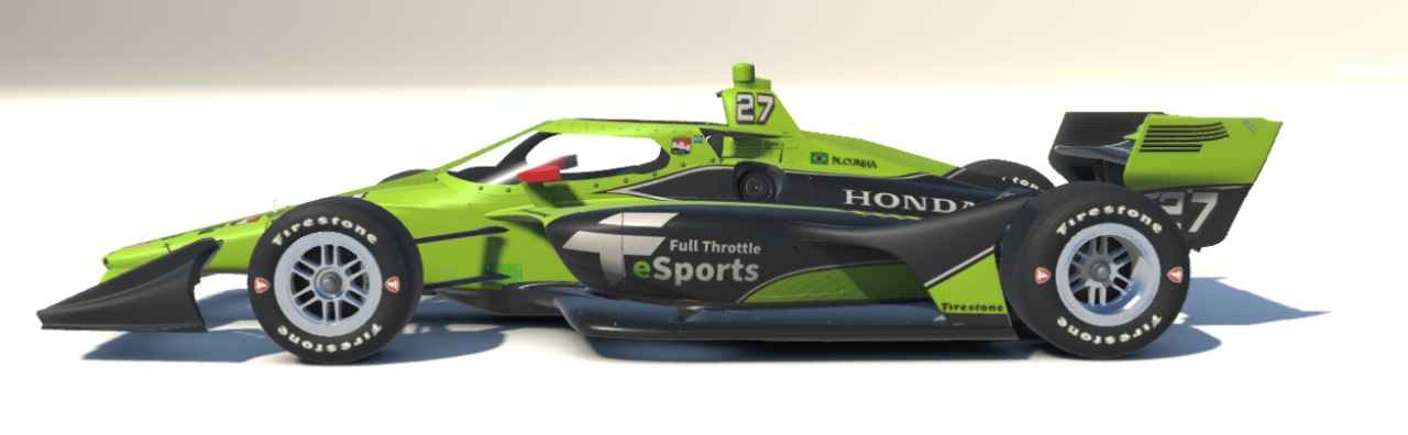 Nélio Cunha da Full Throttle eSports brilha nas 500 Milhas de Indianápolis