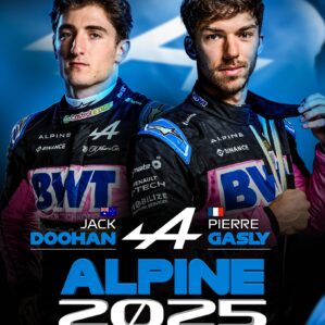 Fórmula-1: Alpine anuncia dupla para 2025