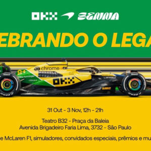 Fórmula-1: OKX e McLaren Racing promovem experiência em São Paulo