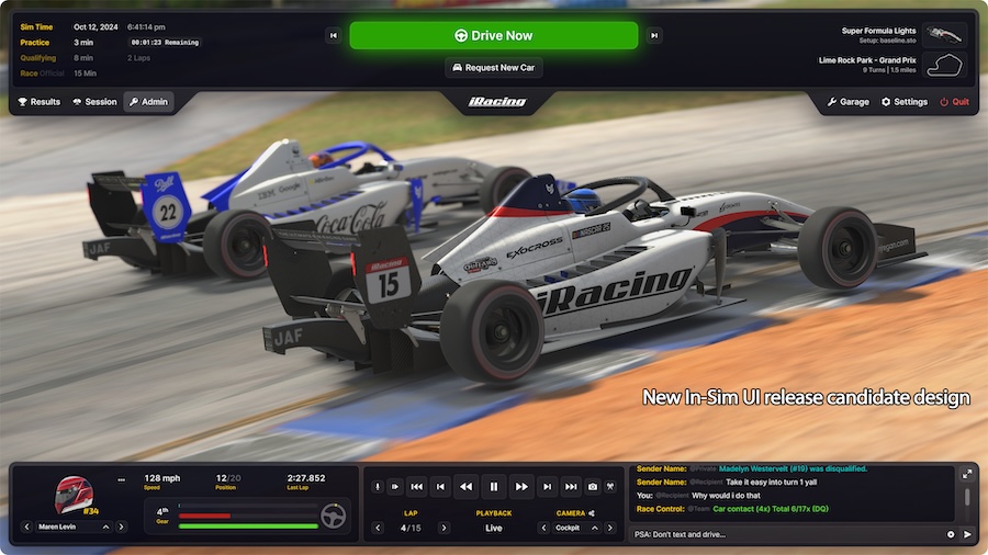 Atualização do Desenvolvimento – iRacing: Novembro de 2024