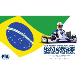 Brasil sediará Sul-Americano de Kart da FIA
