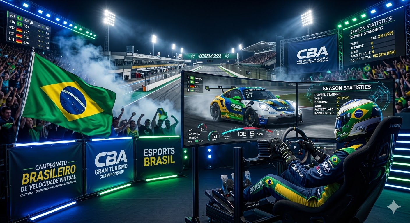 eSports: CBA inaugura Temporada 2026 de Automobilismo Virtual com novidades
