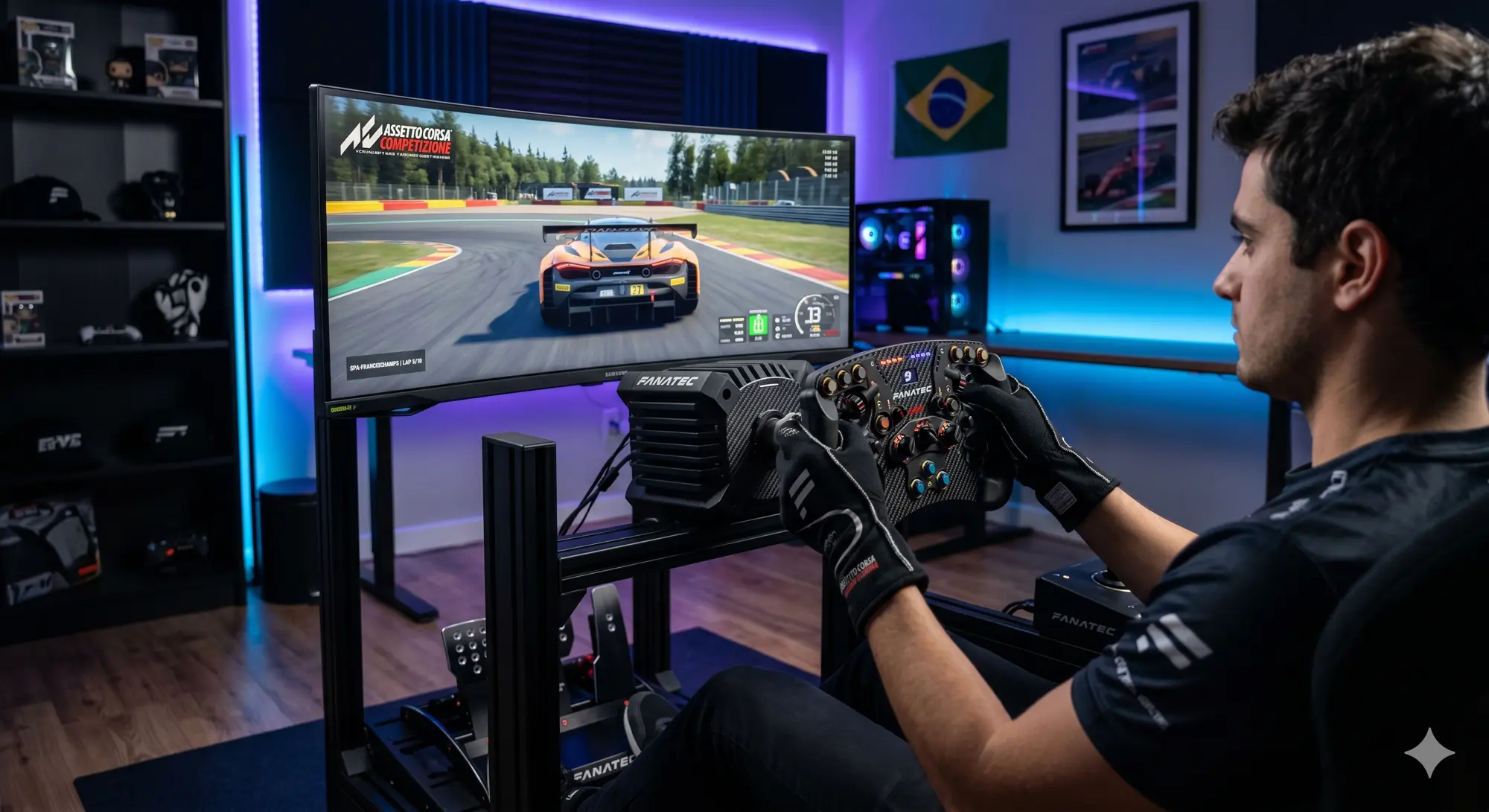 Fanatec chega oficialmente ao Brasil pela Corsair com venda na KaBuM