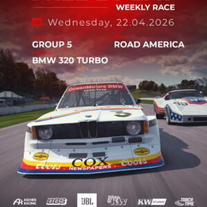 RaceRoom: DTM esports 2026, corridas gratuitas e eventos especiais da semana – 20 de abril