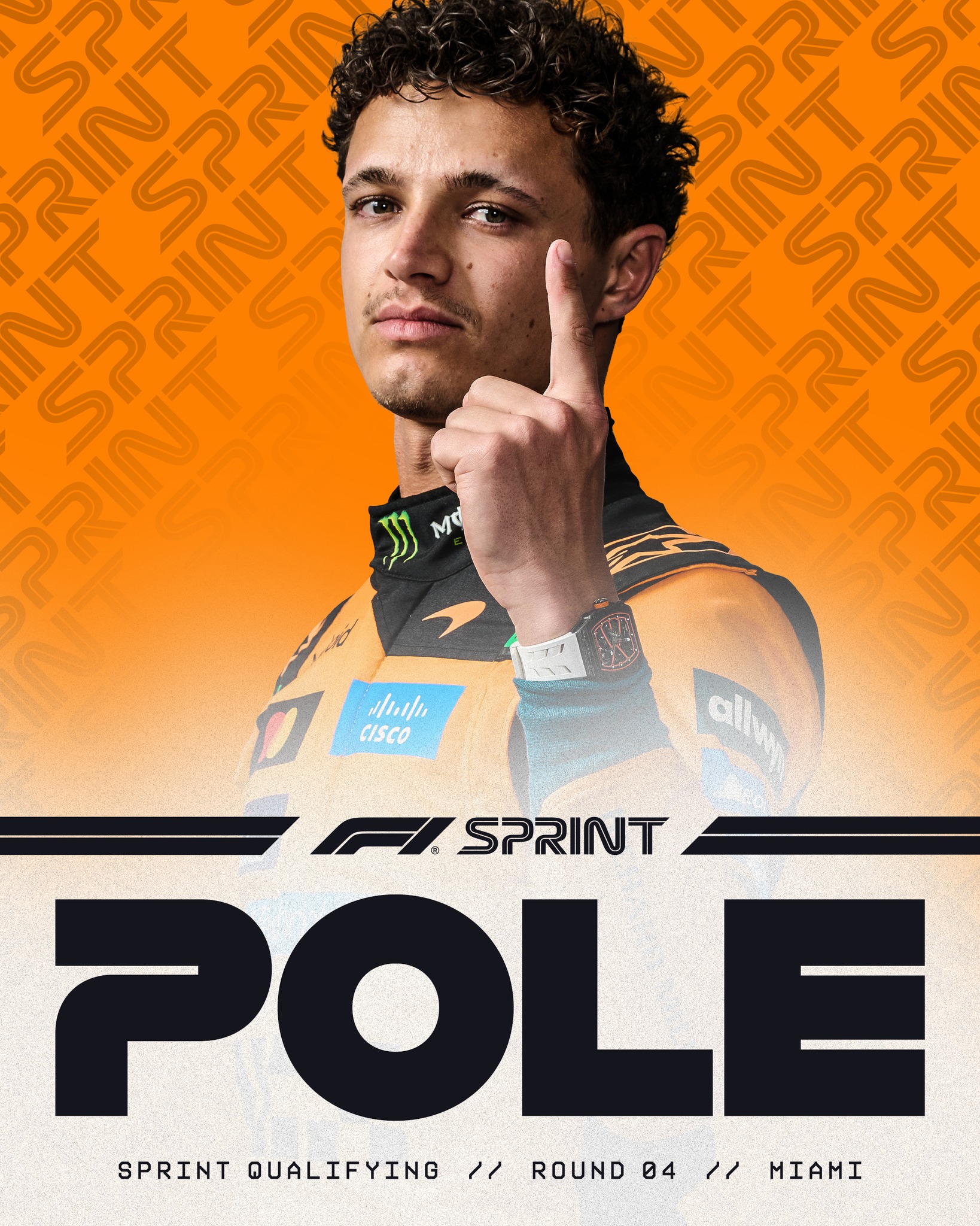 Fórmula-1: Lando Norris conquista a pole para a Sprint Race do GP de Miami