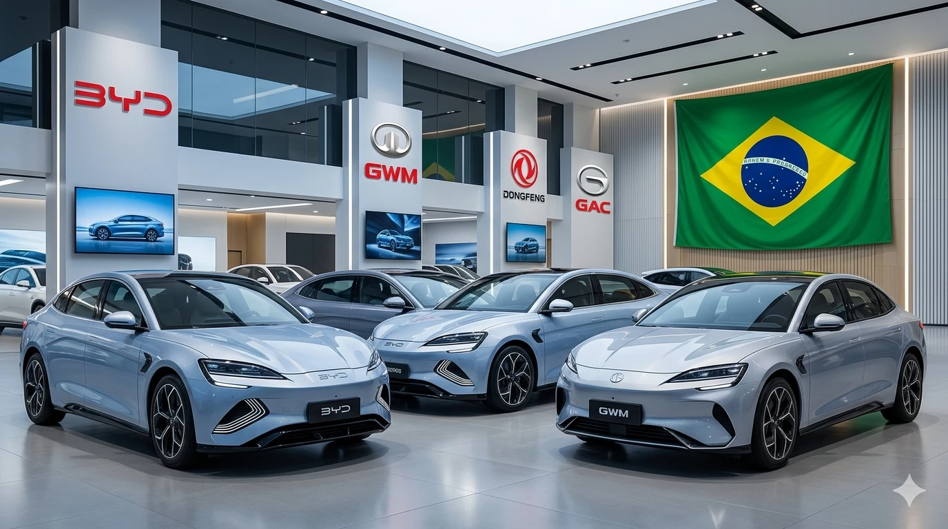 Consolidacao Marcas Chinesas Brasil 2026 Byd Gwm Dongfeng Expansao