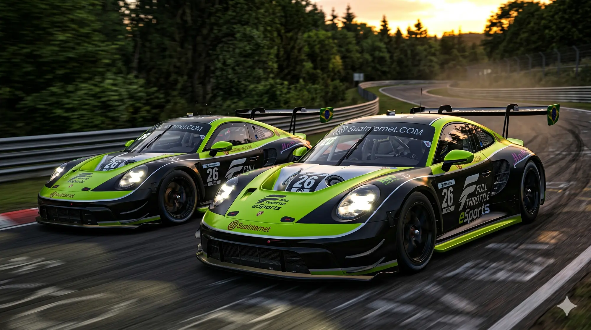 Full Throttle Esports 6 Horas Nurburgring Porsche Gt3