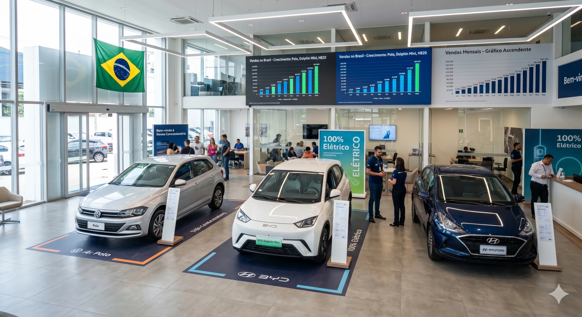 Ranking maio 2026: VW Polo e BYD Dolphin Mini disputam liderança dos carros mais vendidos do Brasil