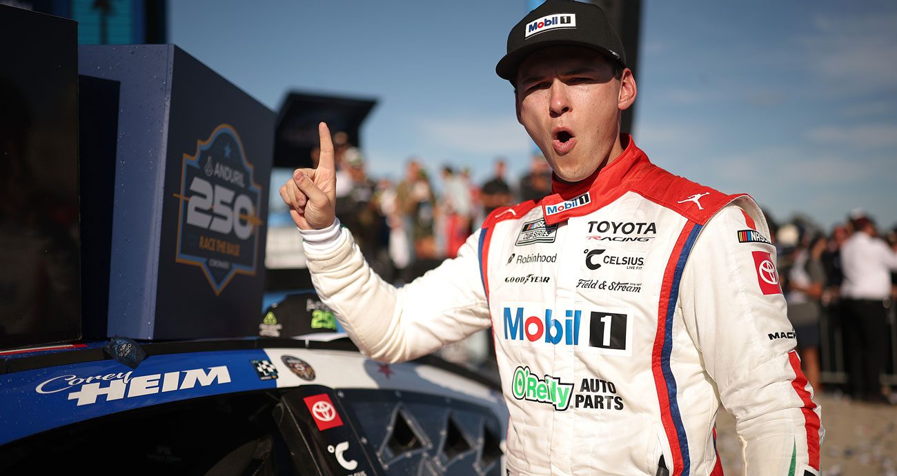 NASCAR Cup Series: Corey Heim conquista primeira vitória em San Diego pela 23XI Racing