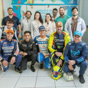 Pilotos da NASCAR Brasil levam solidariedade ao Hospital do Câncer de Mato Grosso antes da etapa de Cuiabá