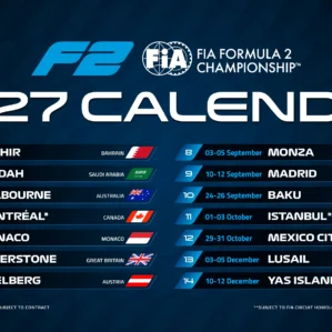 Calendario Formula 2 2027 Fia Novidades